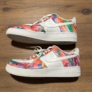 WNike Air Force 1 Low Custom Painted Size 14 (315122-111)
